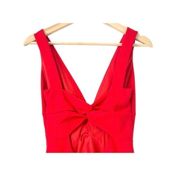 Katie May Red Lipstick Sleeves Cutout Body-con Romantic Sexy midi Dress Sz 14 NW - Picture 2 of 6